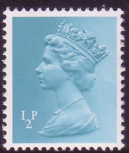 1980 GB - SGX924 (U54) �p Turquoise (H) PCP/PVAD Sheet MNH